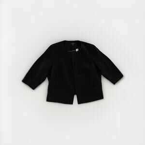 Talbots Blazer Women’s Plus Size 22W Black 3/4 Sleeve Classic Jacket Office NEW